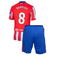 Atletico Madrid Pablo Barrios #8 Koti Peliasu Lasten 2024-25 Lyhythihainen (+ Lyhyet housut)